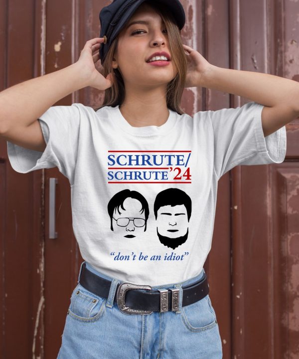 Rainnwilson Wearing Schrute 24 Dont Be An Idiot Shirt3