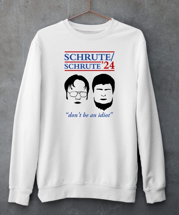 Rainnwilson Wearing Schrute 24 Dont Be An Idiot Shirt5