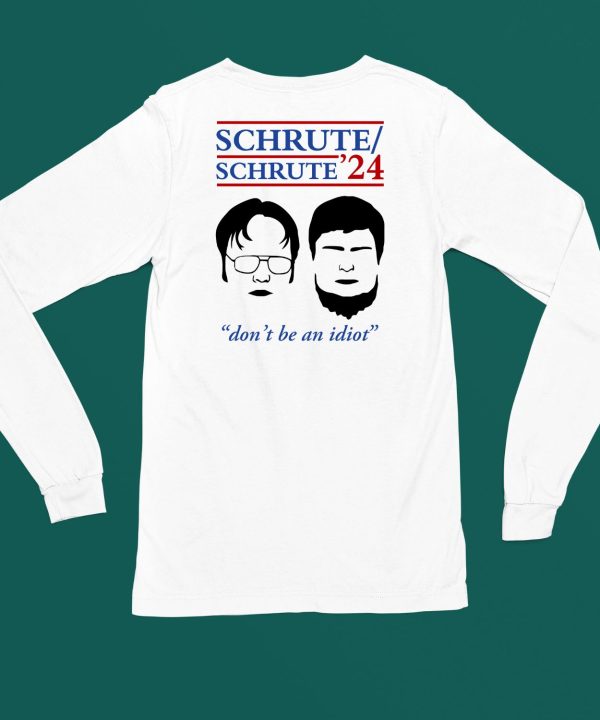 Rainnwilson Wearing Schrute 24 Dont Be An Idiot Shirt6