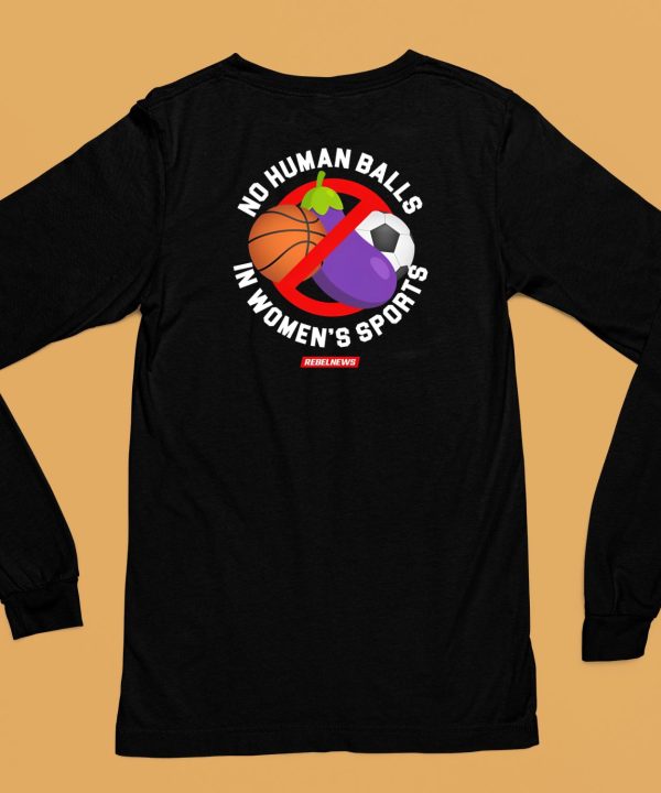 Rebel News Store Merch No Human Balls In Womens Sports Shirt6