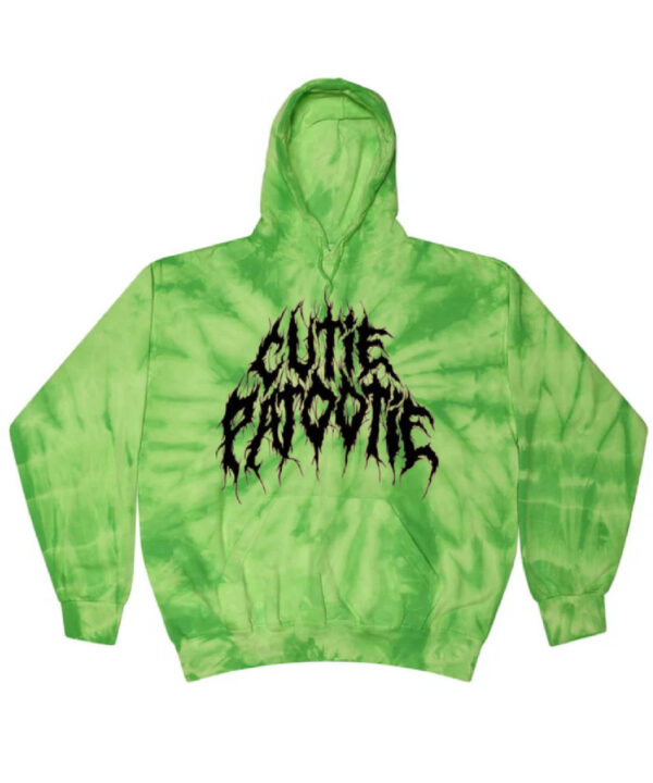 A Good Cult Multi Green Tie Dye Cutie Patootie Hoodie.jpg