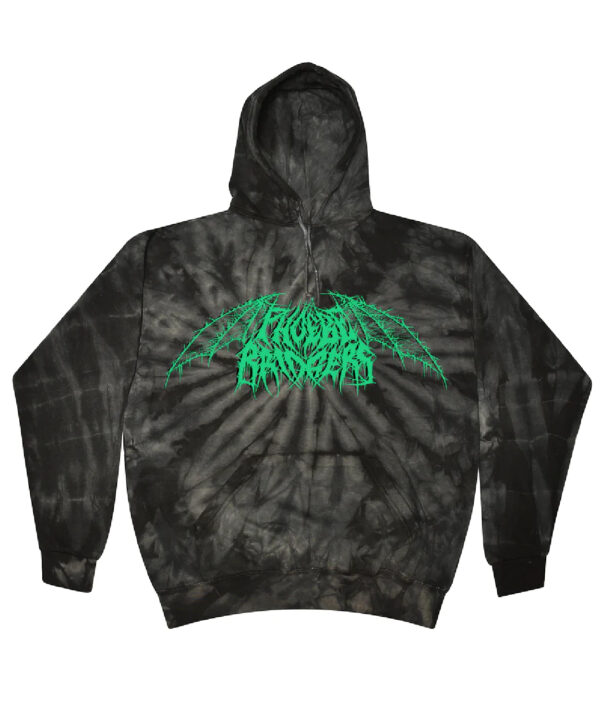 Black Tie Dye Metal Hoodie Phoebe Fucking Bridgers Shop.jpg