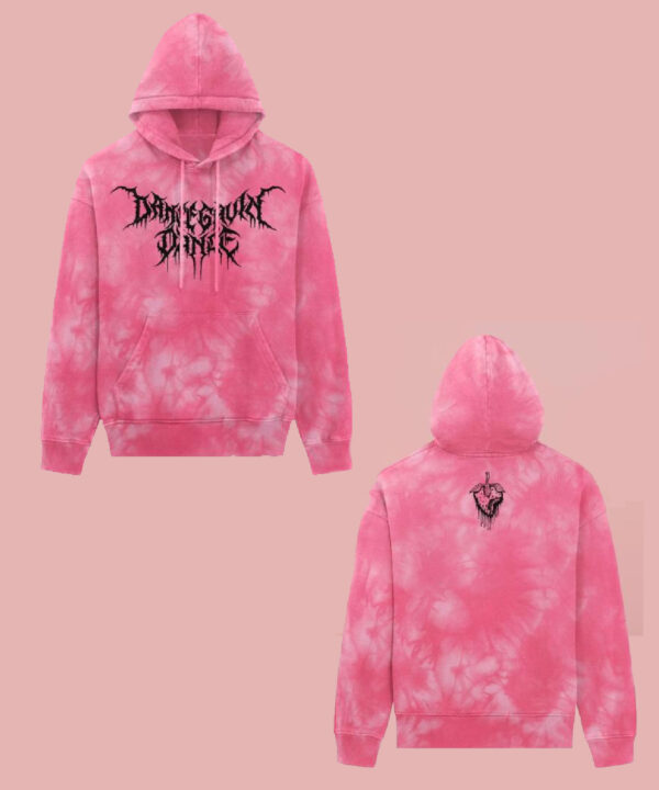 Death Metal Pink Tie Dye Sweater Dance Gavin Dance Merch.jpg