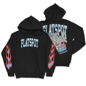 Flatspot Records Of The World Dog Black Hoodie Flatspot Records Shop.jpg