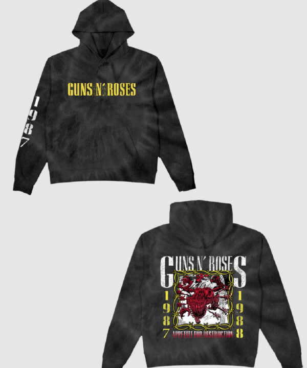 Gn R Black Tie Dye Hoodie Guns N Roses Shop Merch Store.jpg