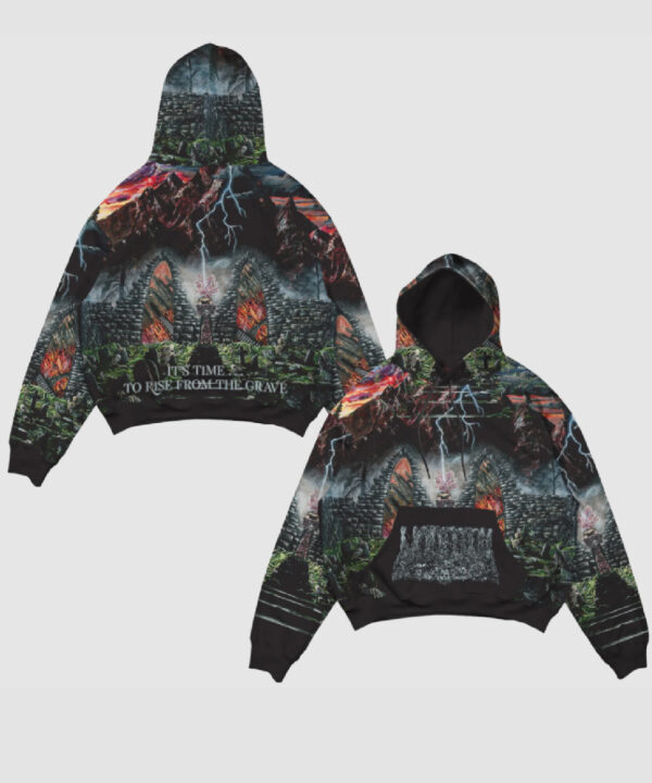 It Is Time All Over Print Hoodie Undeath Metal Shop.jpg