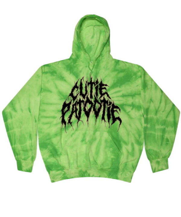 Lime Tie Dye Cutie Patootie Hoodie A Good Cult Leader Shop.jpg