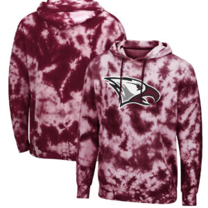 North Carolina Central Eagles Colosseum Tie Dye Pullover Maroon Hoodie.jpg