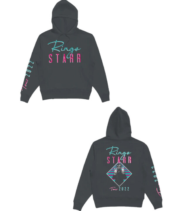 Ringo Tour Pink Teal Charcoal Pullover Hoodie Ringo Starr Shop.jpg