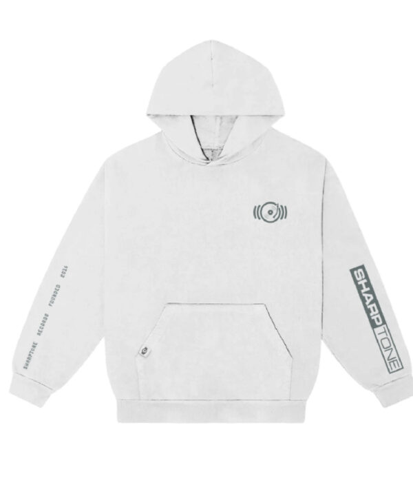 Sharp Tone Records Sharptone Records Logo White Hoodie.jpg