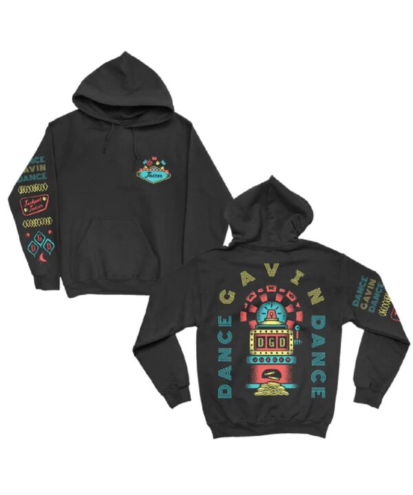 Slot Machine Black Pullover Hoodie Dance Gavin Dance Band Shop.jpg