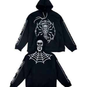 Spider Skeleton Pullover Black Hoodie Adtrstore Shop.jpg