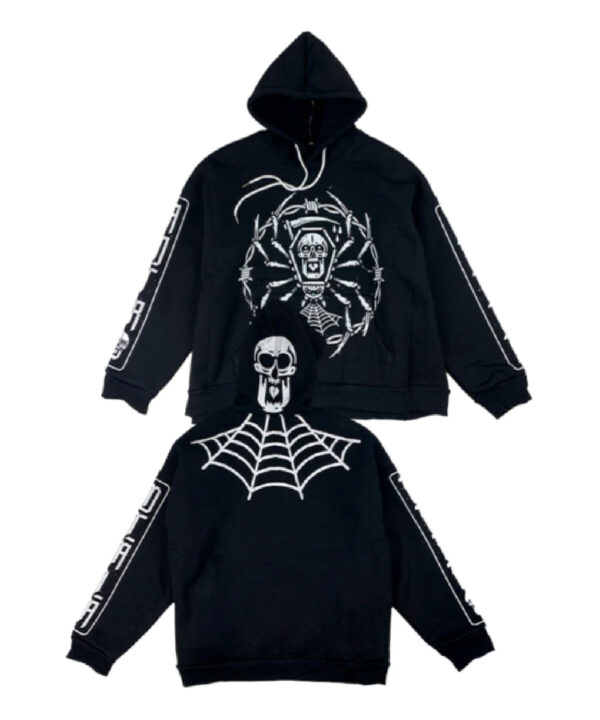 Spider Skeleton Pullover Black Hoodie Adtrstore Shop.jpg