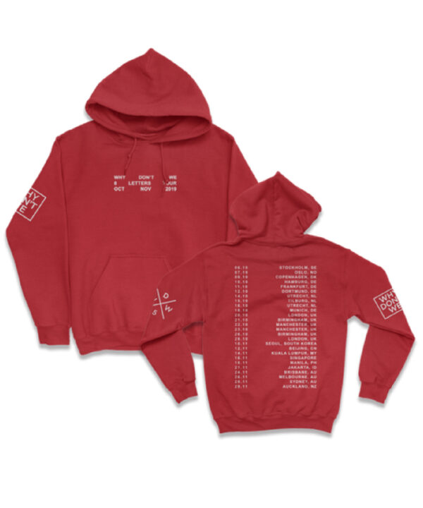 Split Logo Text Red Hoodie Euro Store.jpg