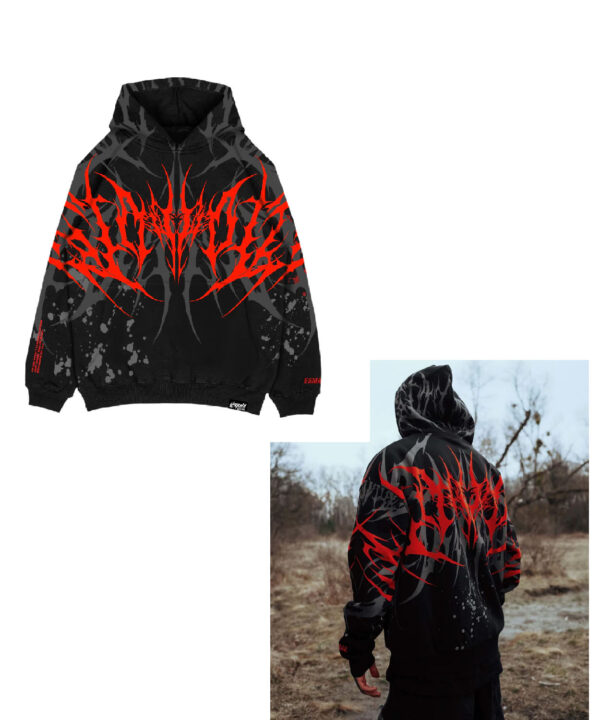 Stay Cold Apparel Eternal Conquest Heavy Oversized Red Hoodie.jpg