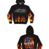 Woo Officially Licensed By Vive La Fete Greatest Show On Dirt Flames Black Women Hoodie Vivelafete Shop.jpg