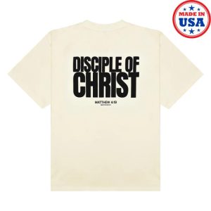 kenny 2819 Church Store Merch Disciple Of Christ Cream Black Teea kenny 2819 Church Store Merch Disciple Of Christ Cream Black Teea