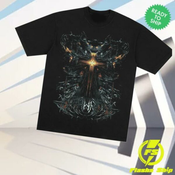 kenny 8Thwndr Merch Store Cyber Cross Tee Blackv