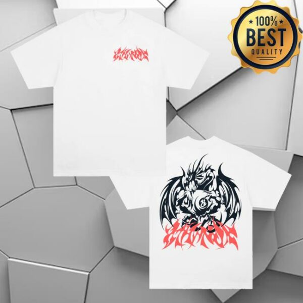 kenny 8Thwndr Merch Store Dragon Tee White