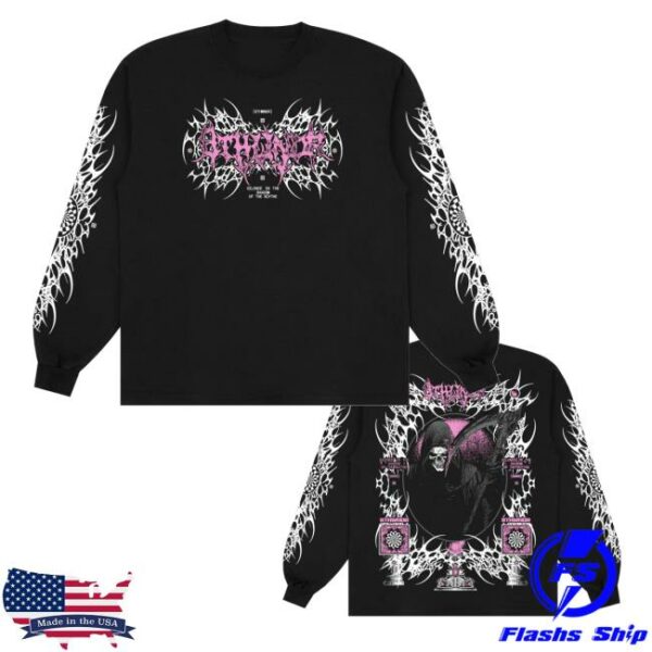 kenny 8Thwndr Merch Store Reaper Long Sleeve Tee Black