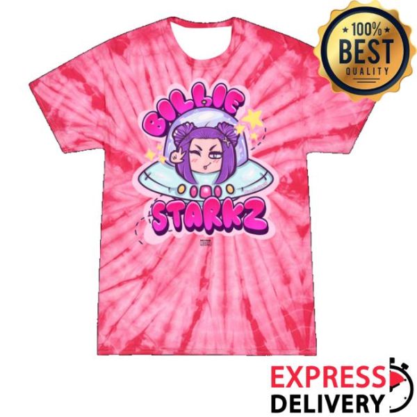 kenny Aew Shop Merch Billie Starks Cosmic Chaos Tie Dyed Tee