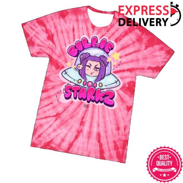 kenny Aew Shop Merch Billie Starks Cosmic Chaos Tie Dyed Teev