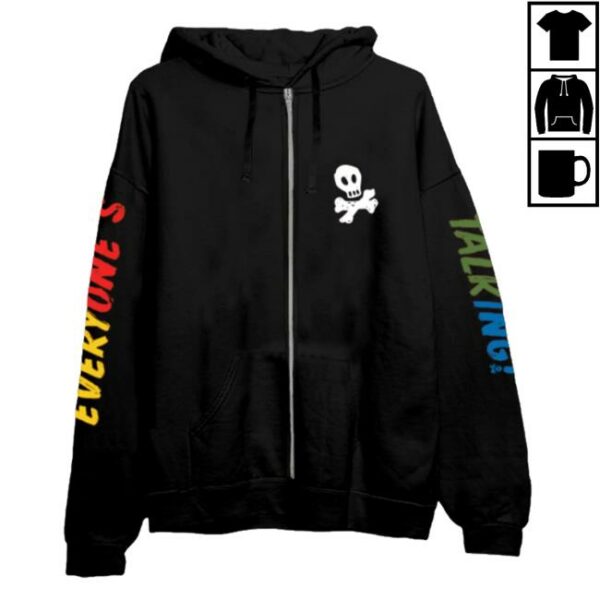kenny All Time Low Store Merch Everyones Talking Zip Hoodie