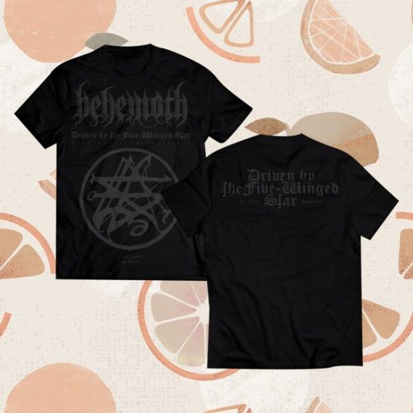 kenny Behemoth Store Merch Behemoth Driven By A Five Winged Star T Shirtaa