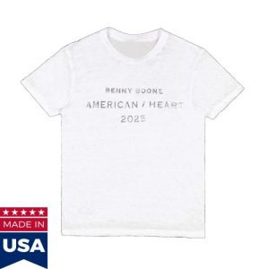 kenny Benson Boone Merch Store American Heart 2025 Distressed Tee