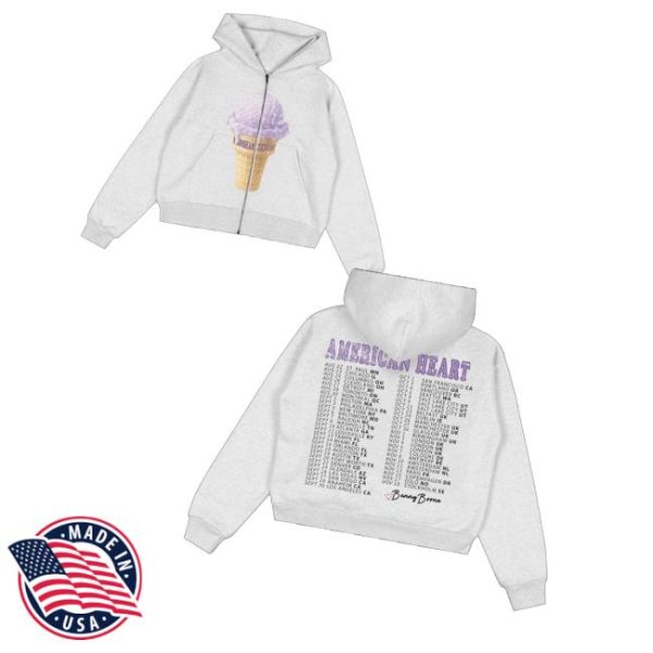 kenny Benson Boone Merch Store Ice Cream Zip Hoodiev