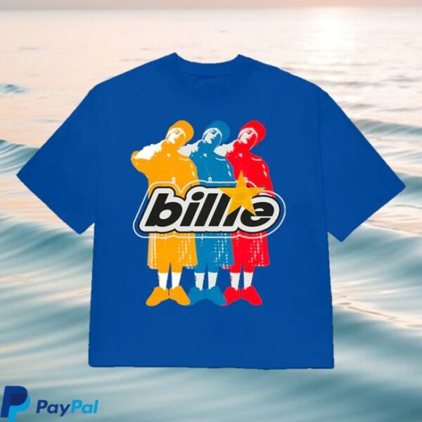 kenny Billie Eilish Merch Store Billie Repeat Blue T Shirt