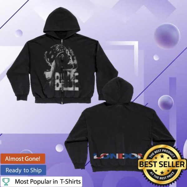 kenny Billie Eilish Shop Merch London Flag Zip Hoodie