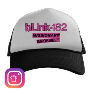 kenny Blink182 Merch Store Missionary Impossible Tour Trucker Hat