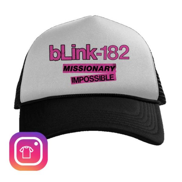 kenny Blink182 Merch Store Missionary Impossible Tour Trucker Hat