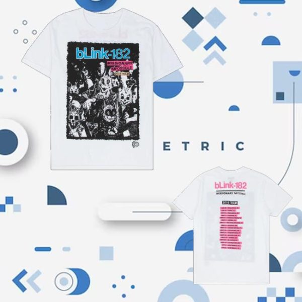 kenny Blink182 Merch Store Shop Missionary Impossible Tour White T Shirt