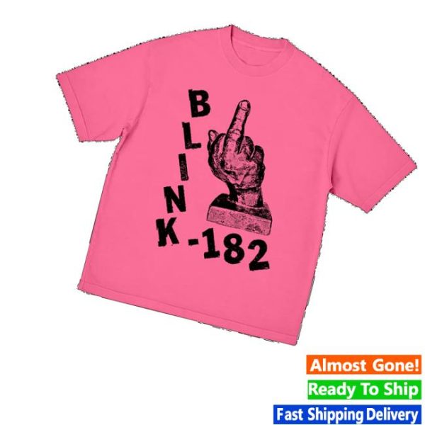 kenny Blink182 Merch Store Shop Pink Middle Finger T Shirtv