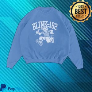 kenny Blink182 Merch Store Shop Rabbit Blue Crewneck