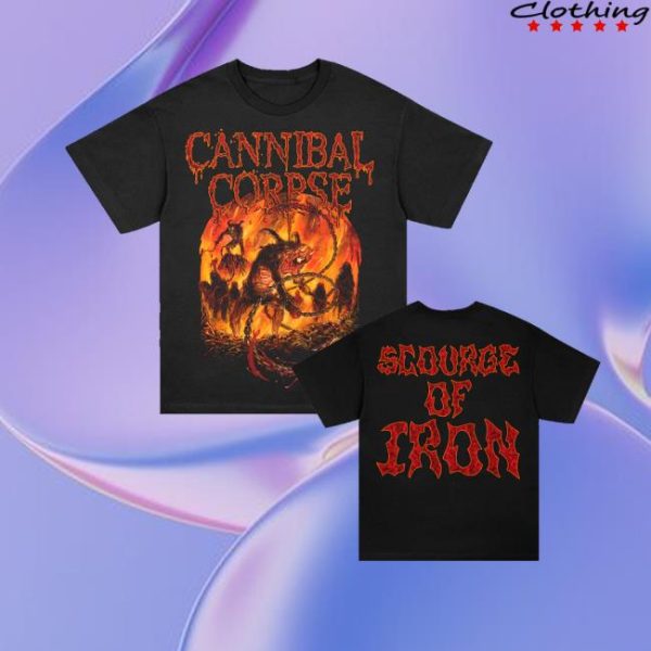 kenny Cannibal Corpse Merch Store Scourge Of Iron T Shirt