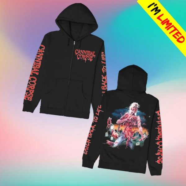 kenny Cannibal Corpse Merch Store Shop Eaten Back To Life Zip Up Hoodiev