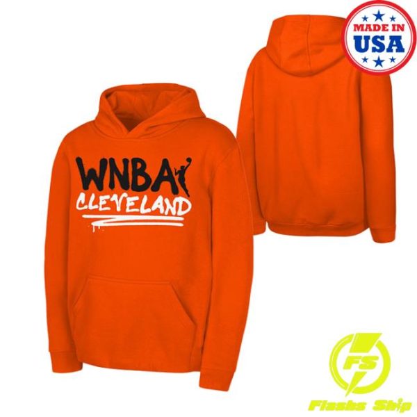 kenny Cavaliers Team Shop Merch Wnba Orange Spray Paint Hoodie