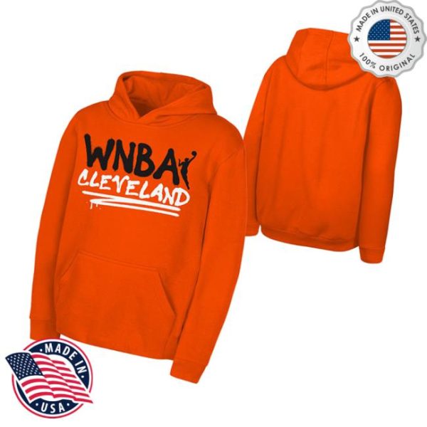 kenny Cavaliers Team Shop Merch Wnba Orange Spray Paint Hoodiev