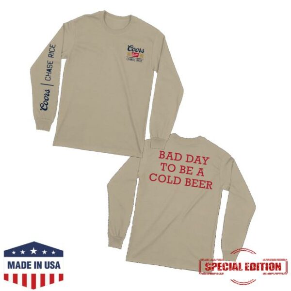 kenny Chase Rice Shop Merch Bad Day To Be A Cold Beer Long Sleevev