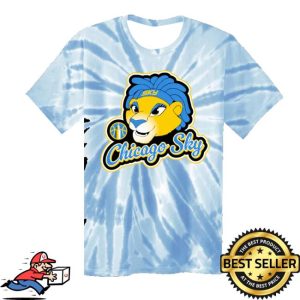 kenny Chicago Sky Shop Tie Dye T Shirt Skye Mascot kenny Chicago Sky Shop Tie Dye T Shirt Skye Mascot
