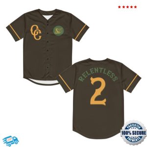 kenny Cuttysworldwide Merch Store The Relentless Two Brown Baseball Jersey
