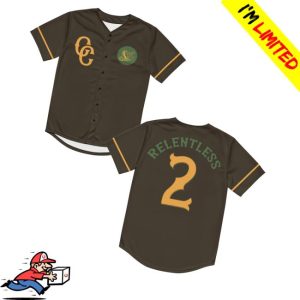 kenny Cuttysworldwide Merch Store The Relentless Two Brown Baseball Jerseyv