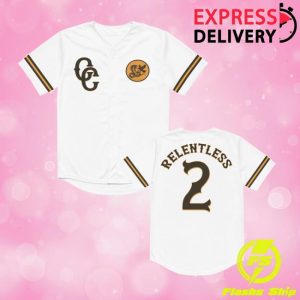 kenny Cuttysworldwide Merch Store The Relentless Two White Baseball Jersey