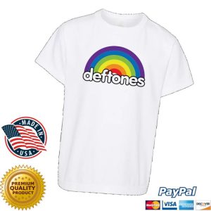 kenny Deftones Shop Merch Rainbow Logo T Shirtv kenny Deftones Shop Merch Rainbow Logo T Shirtv