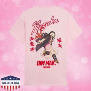 kenny Dim Mak Collection Merch Store Dim Mak X Demon Slayer Nezuko Souvenir Tee Pinka