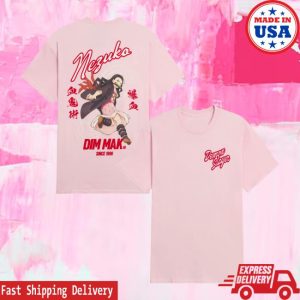 kenny Dim Mak Collection Merch Store Dim Mak X Demon Slayer Nezuko Souvenir Tee Pinkaa
