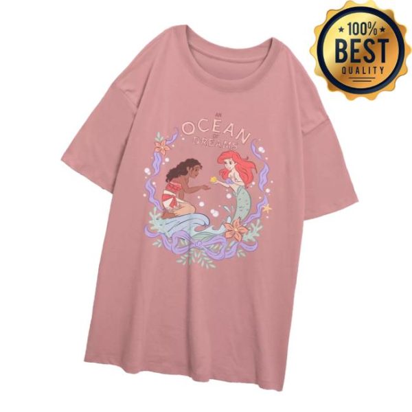 kenny Disney Store Merch Ariel And Moana An Ocean Of Dreams T Shirtv